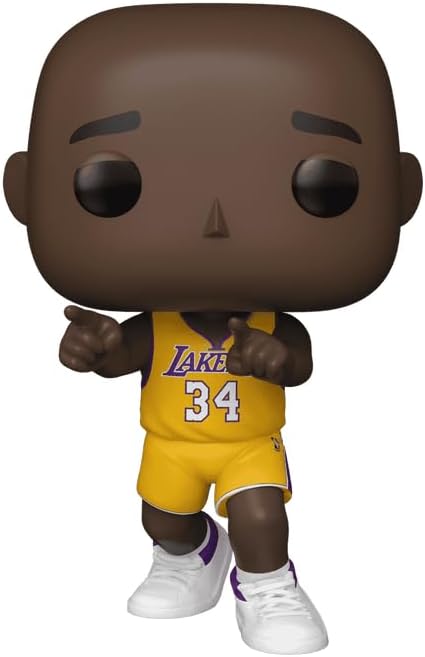 Shaquille O'Neal Shaq #208 2000 WCF Celebration Facsimile Signed Reprint Laser Autographed Funko POP! Basketball NBA: Los Angeles Lakers Figurine with Protector Case