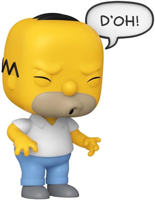 Dan Castellaneta Homer Simpson #1736 Sayings D'oh! The Simpsons Facsimile Signed Reprint Laser Autographed Funko POP! TV Figurine with Protector Case