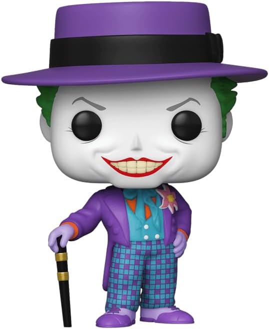 Jack Nicholson The Joker #337 1989 Facsimile Signed Reprint Laser Autographed Funko POP! Movies Batman Figurine with Protector Case