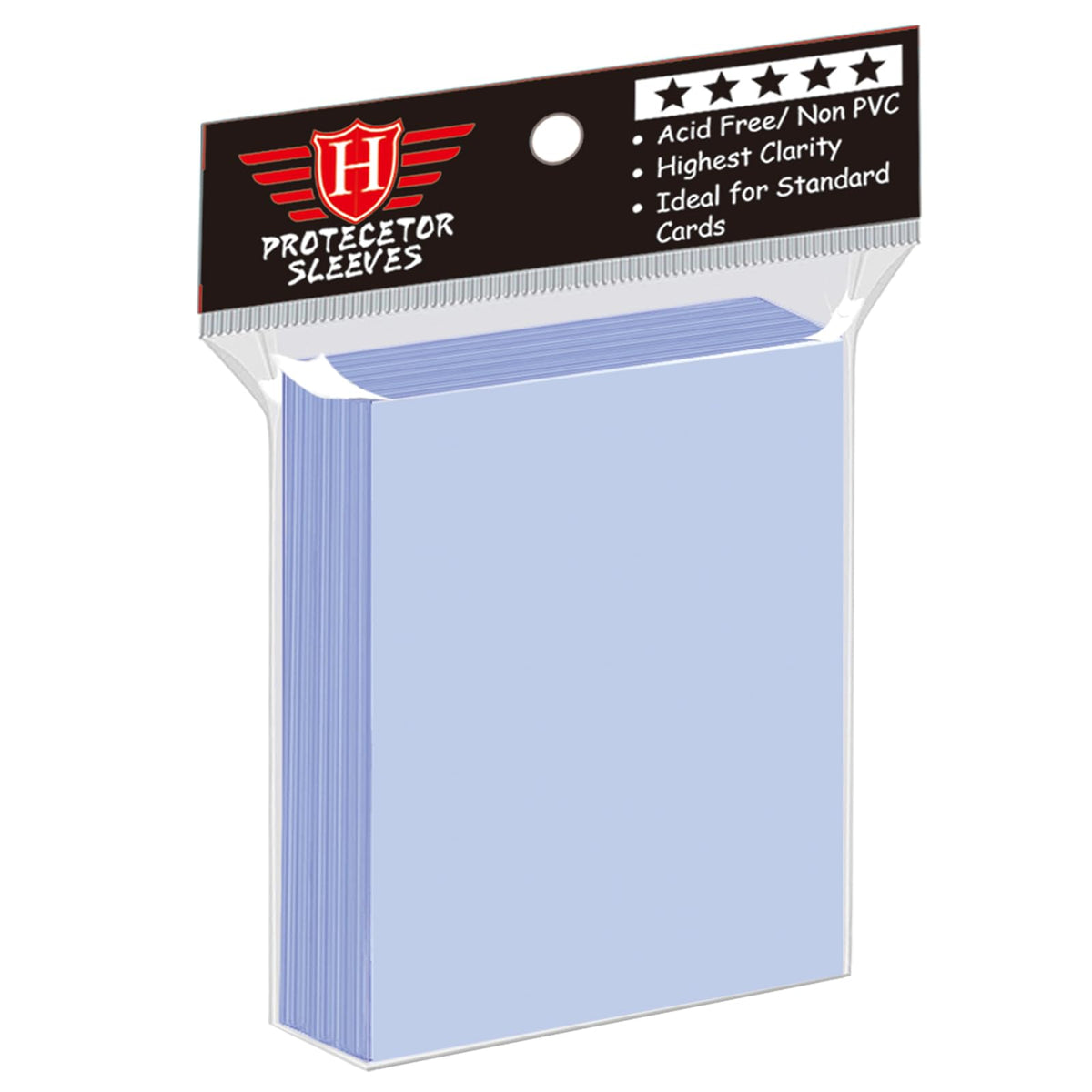 500 Counts Card Sleeves for Trading Cards, Soft Penny Card Sleeves Clear Plastic Card Protectors Fit for Baseball Card, Sports Cards, MTG Game Card Standard Cards