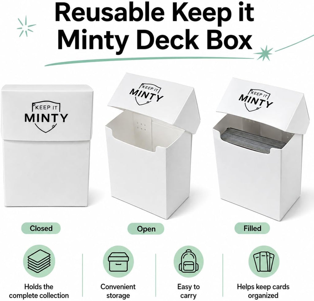 100 Card Bundle Compatible with Pokémon TCG Plus Keep it Minty Deck Box