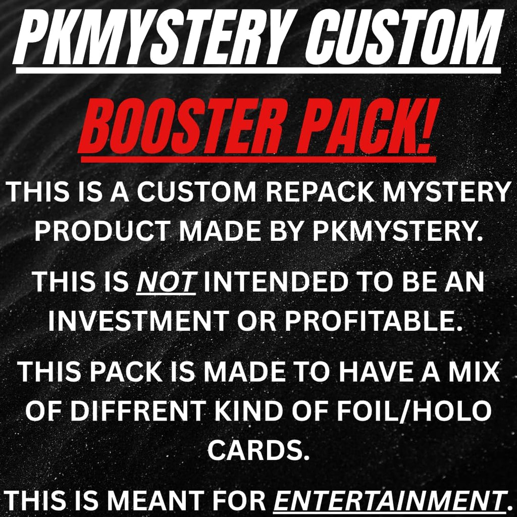 PKMystery 10-Card Foil Pack, Compatible with Pokémon Cards, No Duplicates