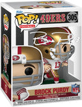 Brock Purdy #305 Facsimile Signed Reprint Laser Autographed Funko POP! Legends San Francisco 49ers Figurine with Protector Case