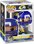 Puka Nacua #306 Facsimile Signed Reprint Laser Autographed Funko POP! Football NFL: Los Angeles Rams Figurine with Protector Case