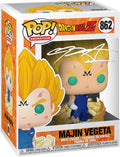 Christopher Sabat Majin Vegeta #862 Voice Actor Facsimile Signed Reprint Laser Autographed Funko POP! Anime Animation Dragon Ball Z Figurine with Protector Case