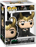 Tom Hiddleston Loki #898 President Facsimile Signed Reprint Laser Autographed Funko POP! TV Marvel Figurine with Protector Case