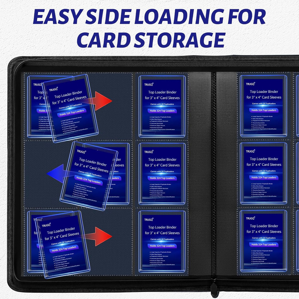 Toploader Binder Holds 324 Toploaders - 20 Toploaders