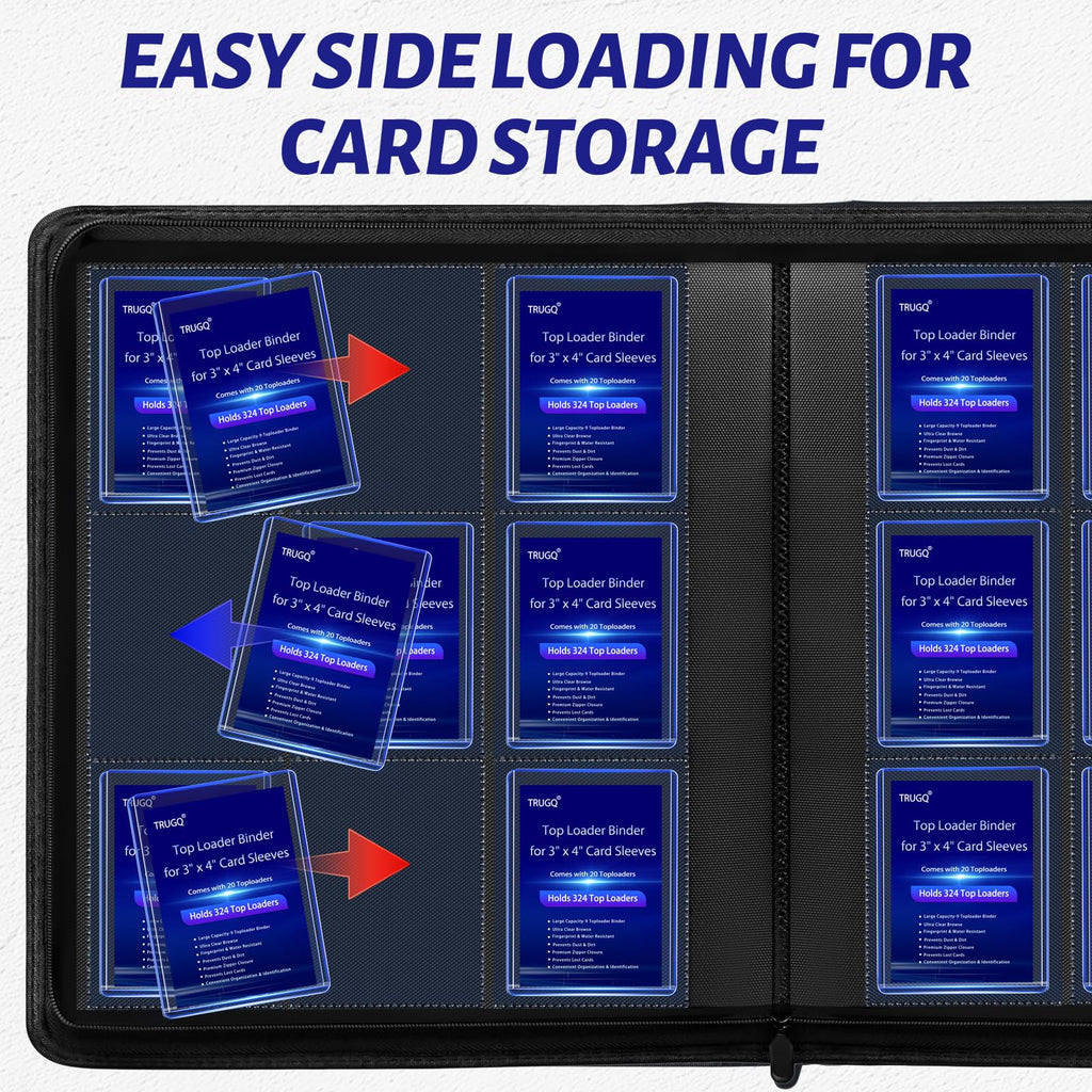 Toploader Binder Holds 324 Toploaders - 20 Toploaders