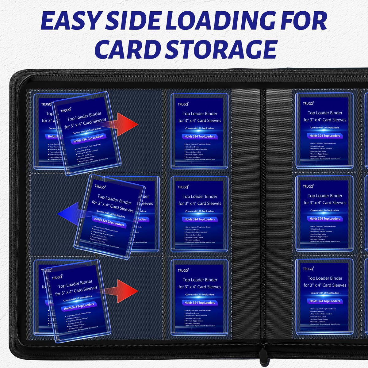 Toploader Binder Holds 324 Toploaders - 20 Toploaders
