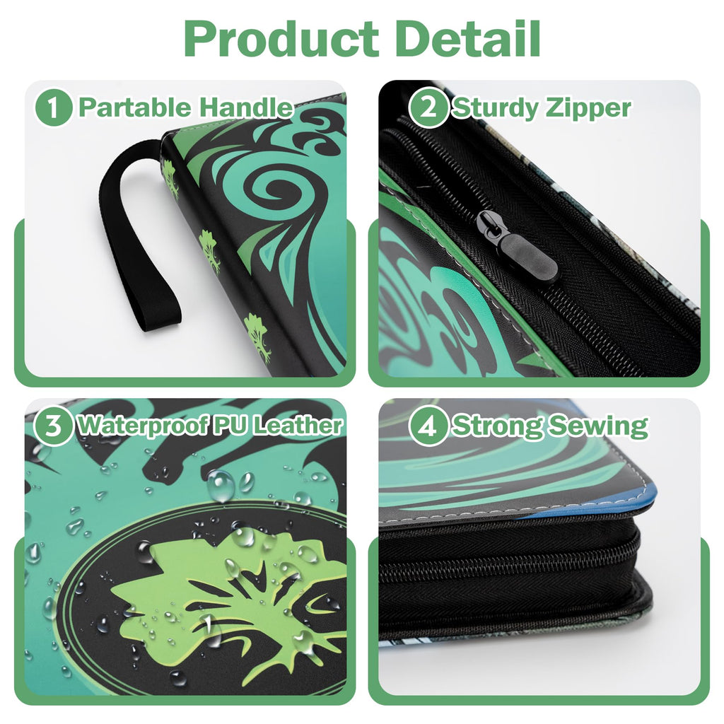 9 Pocket Card Binder for MTG/YGO/PTCG/Game Cards, Holds 900 Cards,Premium Card Collector Book for TCG Players,Toys Gifts for Kids(MTG-5)