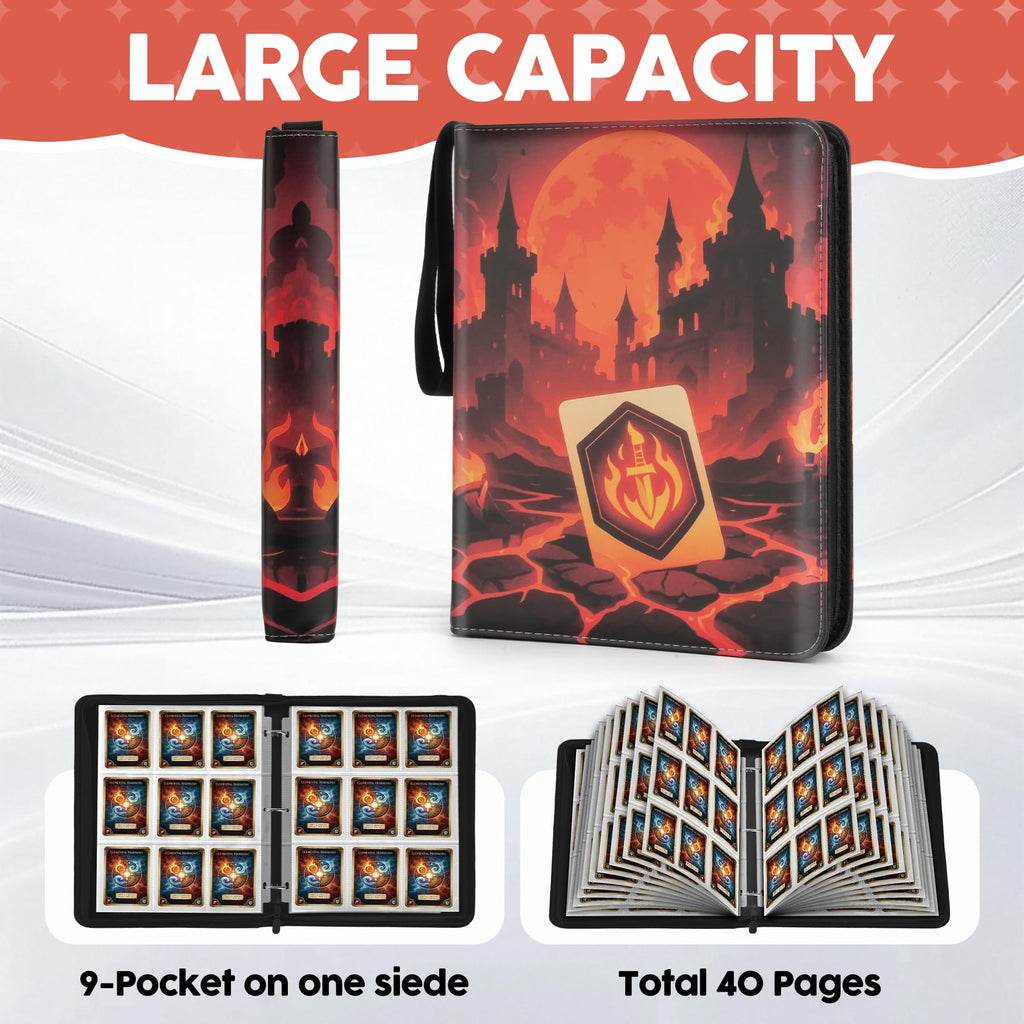 9 Pocket Card Binder for MTG/YGO/PTCG/Game Cards, Holds 900 Cards,Premium Card Collector Book for TCG Players,Toys Gifts for Kids(MTG-5)