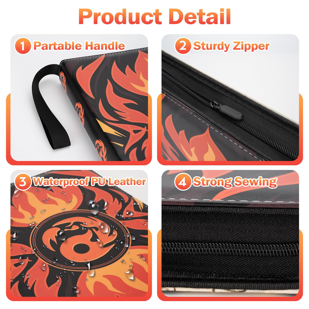 9 Pocket Card Binder for MTG/YGO/PTCG/Game Cards, Holds 900 Cards,Premium Card Collector Book for TCG Players,Toys Gifts for Kids(MTG-5)