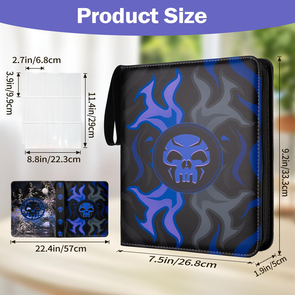 9 Pocket Card Binder for MTG/YGO/PTCG/Game Cards, Holds 900 Cards,Premium Card Collector Book for TCG Players,Toys Gifts for Kids(MTG-5)