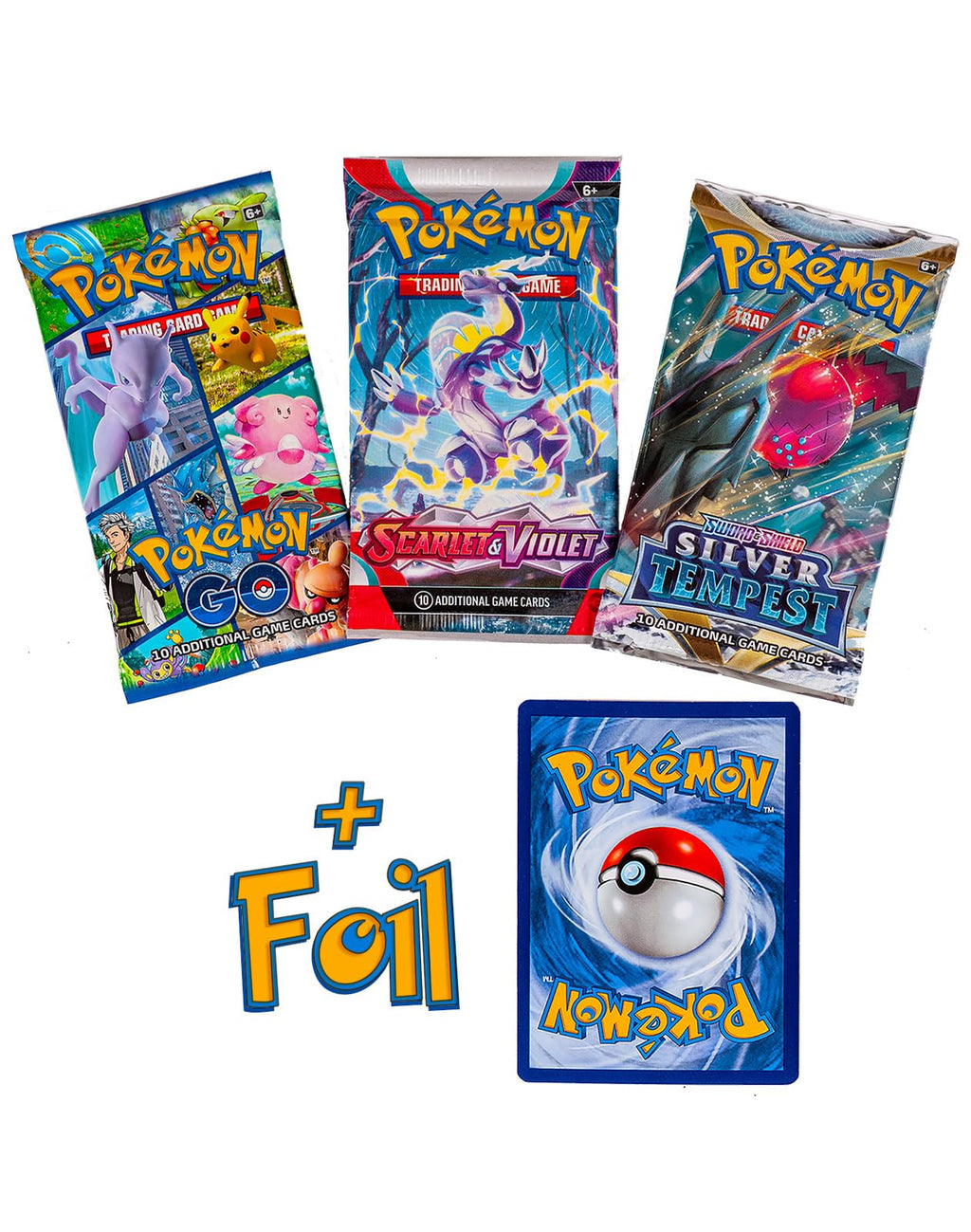 Pokémon TCG 3 Booster Packs, 30 Cards Total, 100% Authentic, Random Rares & Holofoils, 3 Blister Packs