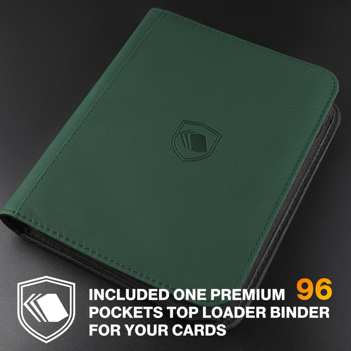 400 Card Sleeves Top Loaders for Cards Included 96 Pockets Top Loader Binder, 3" x 4" Baseball Card Protector Hard Plastic Card Holder for Sports Trading Cards (200 Toploaders + 200 Soft Sleeves)