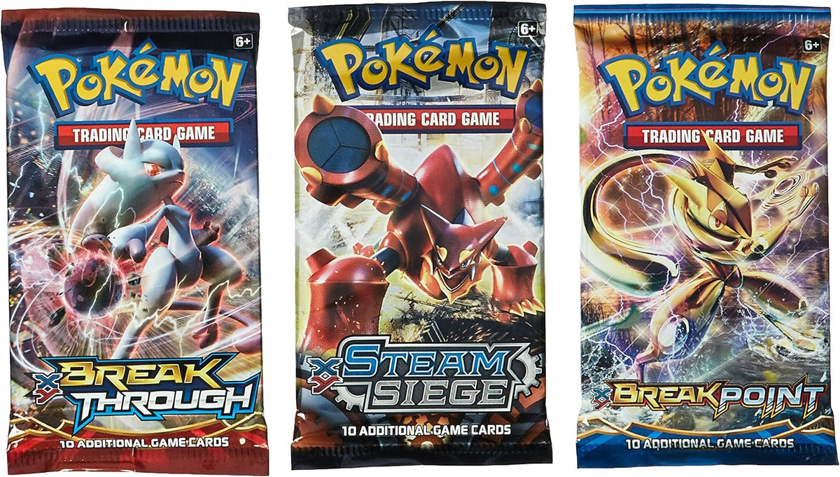 Pokémon TCG 3 Booster Packs, 30 Cards Total, 100% Authentic, Random Rares & Holofoils, 3 Blister Packs