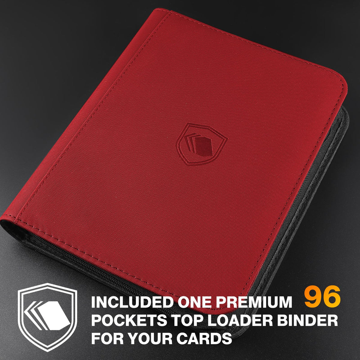 400 Card Sleeves Top Loaders for Cards Included 96 Pockets Top Loader Binder, 3" x 4" Baseball Card Protector Hard Plastic Card Holder for Sports Trading Cards (200 Toploaders + 200 Soft Sleeves)