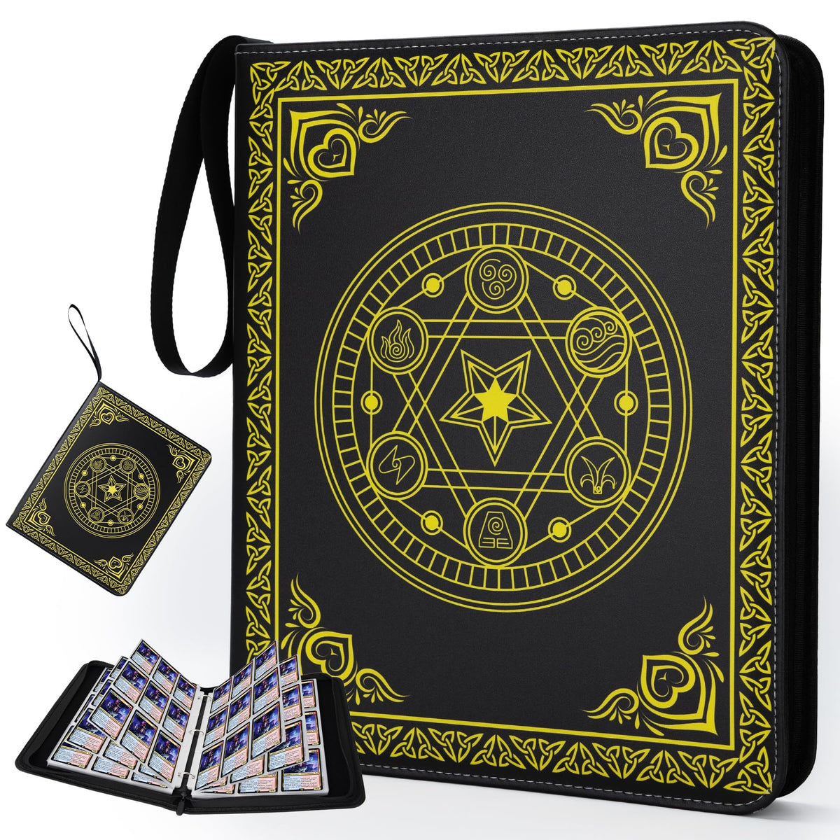 9 Pocket Card Binder for MTG/YGO/PTCG/Game Cards, Holds 900 Cards,Premium Card Collector Book for TCG Players,Toys Gifts for Kids(MTG-5)