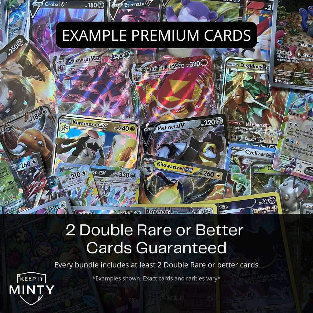 100 Card Bundle Compatible with Pokémon TCG Plus Keep it Minty Deck Box